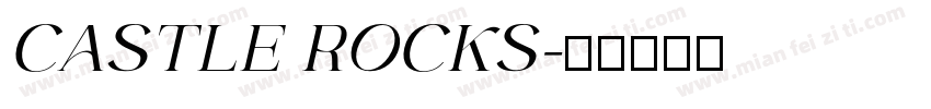 CASTLE ROCKS字体转换